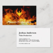 Phoenix-Logo | Brandhintergrund Visitenkarte (Vorne/Hinten)