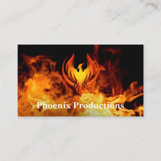 Phoenix-Logo | Brandhintergrund Visitenkarte (Vorderseite)