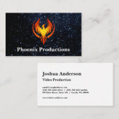 Phoenix-Logo | Weltraum Visitenkarte (Vorne/Hinten)
