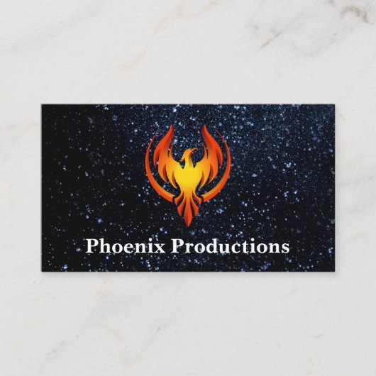 Phoenix-Logo | Weltraum Visitenkarte (Vorderseite)