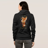 Phoenix machen oben Hoodie Reißverschluss zu (Schwarz voll)