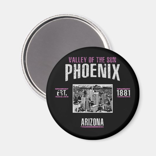 Phoenix Magnet (Vorderseite/Rückseite)