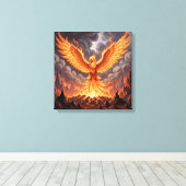 Phoenix Majestique Leinwanddruck (Insitu (Holzboden))