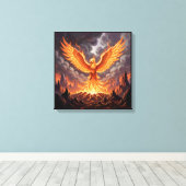 Phoenix Majestique Leinwanddruck (Insitu (Holzboden))