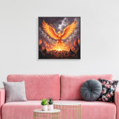 Phoenix Majestique Leinwanddruck (Insitu (Wohnzimmer))