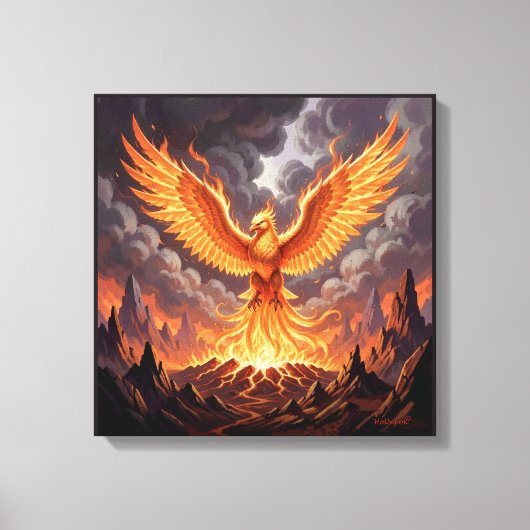 Phoenix Majestique Leinwanddruck (Vorderseite)