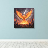 Phoenix Majestique Leinwanddruck (Insitu (Holzboden))