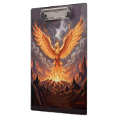 Phoenix Majestique Triptychon-Wandkunst Klemmbrett (Links)