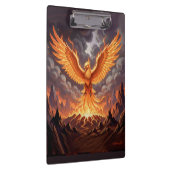 Phoenix Majestique Triptychon-Wandkunst Klemmbrett (Rechts)