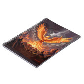 Phoenix Majestique Triptychon-Wandkunst Notizblock (Linke Seite)