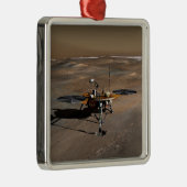Phoenix Mars Lander 2 Silbernes Ornament (Rechts)