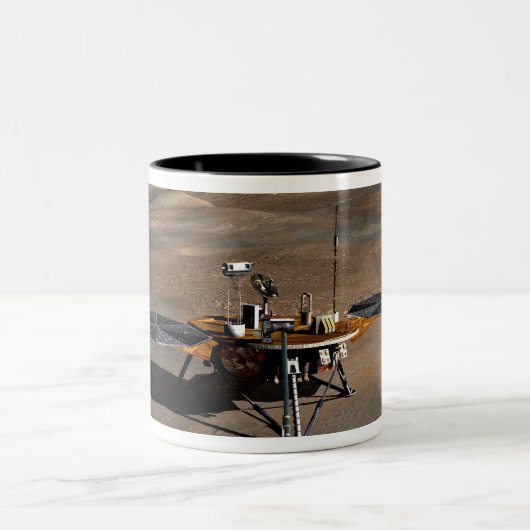 Phoenix Mars Lander 2 Zweifarbige Tasse (Mittel)