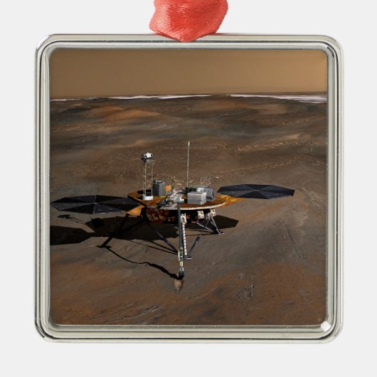 Phoenix Mars Lander 3 Ornament Aus Metall (Vorne)