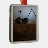 Phoenix Mars Lander 4 Silbernes Ornament (Rechts)