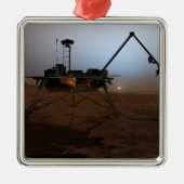 Phoenix Mars Lander 4 Silbernes Ornament (Vorne)