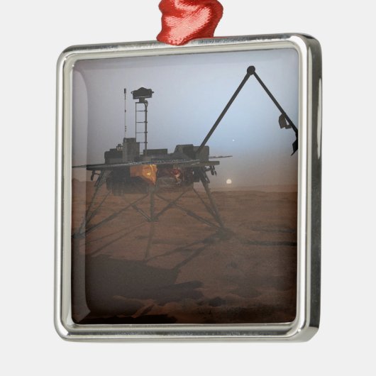 Phoenix Mars Lander 4 Silbernes Ornament (Links)