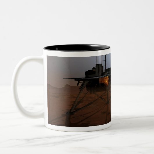 Phoenix Mars Lander 4 Zweifarbige Tasse (Links)