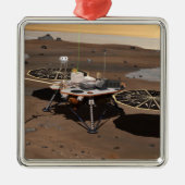 Phoenix Mars Lander 5 Silbernes Ornament (Vorne)