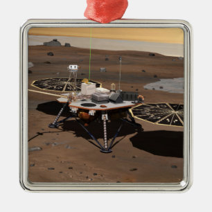 Phoenix Mars Lander 5 Silbernes Ornament