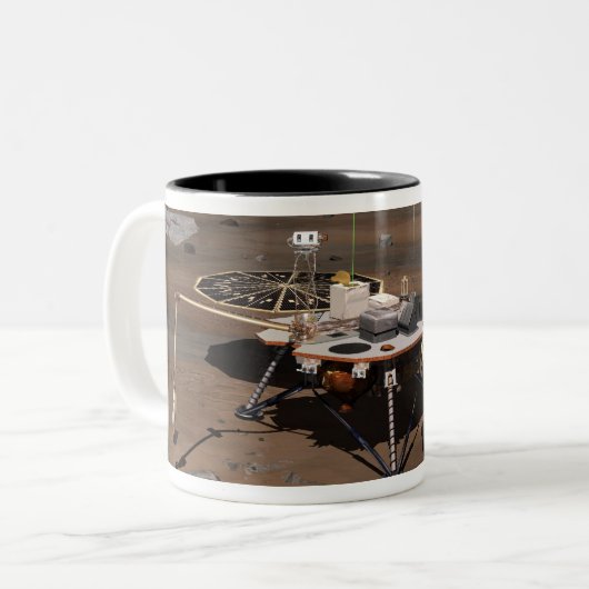 Phoenix Mars Lander 5 Zweifarbige Tasse (Vorderseite Links)