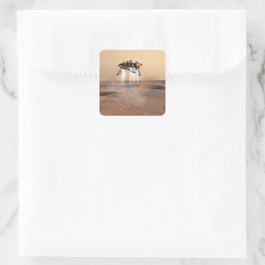 Phoenix Mars Lander Quadratischer Aufkleber (Tasche)
