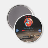Phoenix Mission Patch CSA Magnet (Vorderseite/Rückseite)
