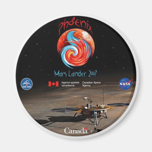 Phoenix Mission Patch CSA Magnet (Vorne)