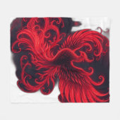Phoenix mit gotischen Spiegeln und Wirbel Fleecedecke (Vorderseite (Horizontal))