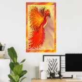 Phoenix mit Grenzposter Poster (Heimbüro)