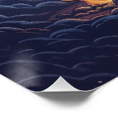 Phoenix: mystical world, symbol of good fortune poster (Ecke)