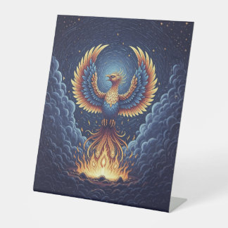 Phoenix: mystical world, symbol of good fortune sockelschild