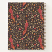 Phoenix Mythische Kreatur Crimson Red Notizblock (Rückseite)