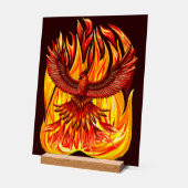 Phoenix mythologische unsterbliche Kreatur Acrylschild (Winkel)