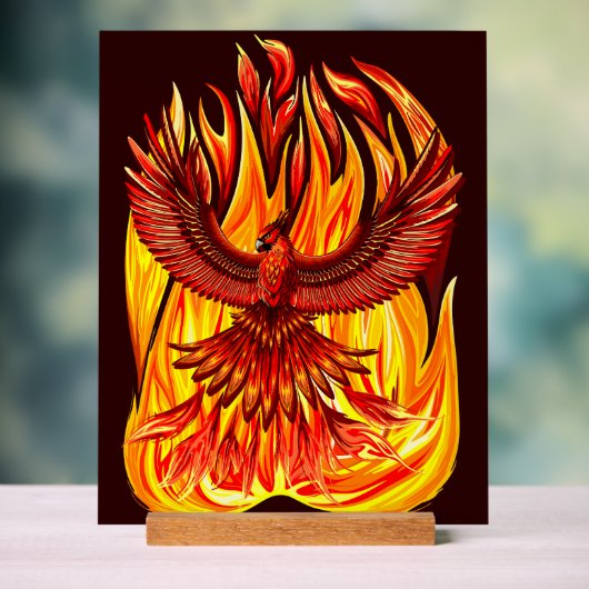 Phoenix mythologische unsterbliche Kreatur Acrylschild (Neutral)