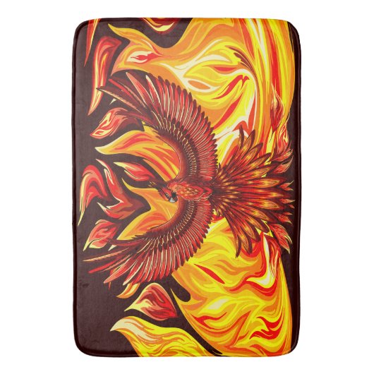 Phoenix mythologische unsterbliche Kreatur Badematte (Vorderseite Vertikal)