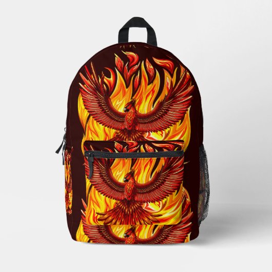 Phoenix mythologische unsterbliche Kreatur Bedruckter Rucksack (Vorderseite)