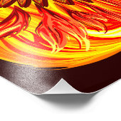 Phoenix mythologische unsterbliche Kreatur Fotodruck (Ecke)