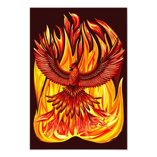 Phoenix mythologische unsterbliche Kreatur Fotodruck (Vorne)