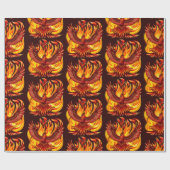 Phoenix mythologische unsterbliche Kreatur Geschenkpapier (Flach)