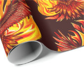 Phoenix mythologische unsterbliche Kreatur Geschenkpapier (Rolleneckpunkt)