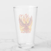 Phoenix mythologische unsterbliche Kreatur Glas (Rückseite)