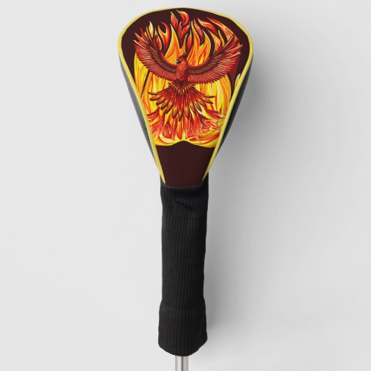 Phoenix mythologische unsterbliche Kreatur Golf Headcover (Vorderseite)