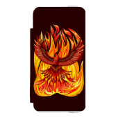 Phoenix mythologische unsterbliche Kreatur Incipio iPhone Geldbeutel-Hülle (Folio Vorderseite)