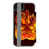 Phoenix mythologische unsterbliche Kreatur Incipio iPhone Geldbeutel-Hülle (Folio Rückseite)