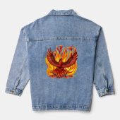 Phoenix mythologische unsterbliche Kreatur Jeansjacke (Rückseite)