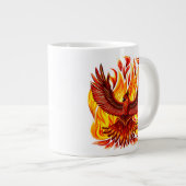 Phoenix mythologische unsterbliche Kreatur Jumbo-Tasse (Vorderseite Rechts)