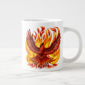 Phoenix mythologische unsterbliche Kreatur Jumbo-Tasse (Rechts)