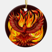 Phoenix mythologische unsterbliche Kreatur Keramik Ornament (Vorne)