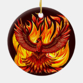 Phoenix mythologische unsterbliche Kreatur Keramik Ornament (Hinten)