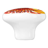 Phoenix mythologische unsterbliche Kreatur Keramikknauf (Seitenansicht)